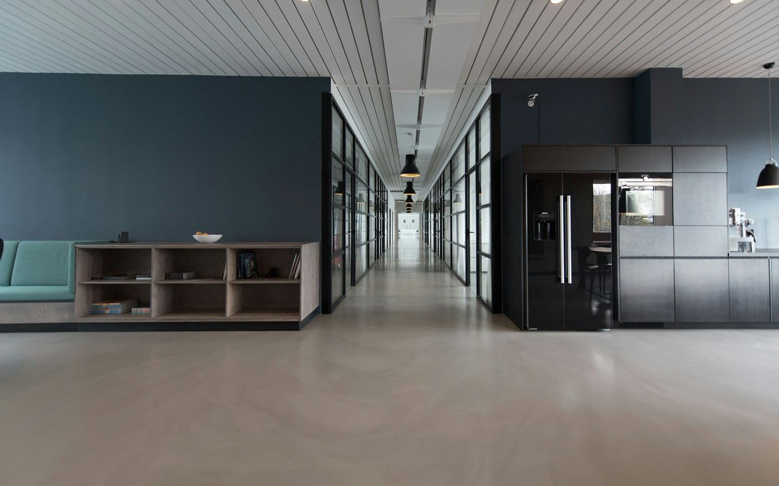 Clean modern office space
